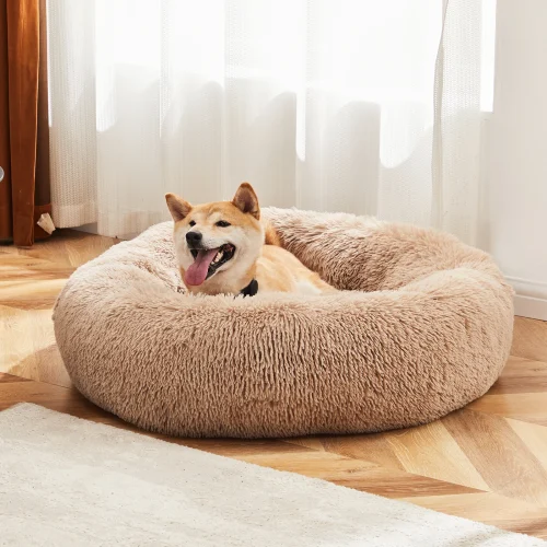 Calming Plush Dog Bed