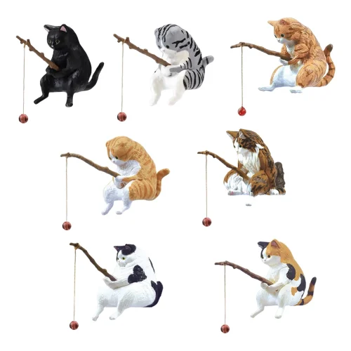 Fishing Cat Figurines